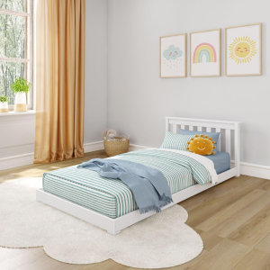 Simple Solid Wood Low Children's Floor Bed